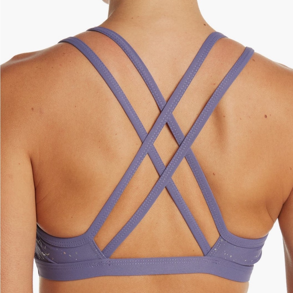Beyond Yoga Double Back Alloy Speckled Bra Size L - Picture 2 of 6
